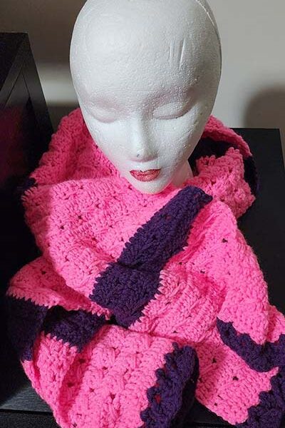 Pink scarf